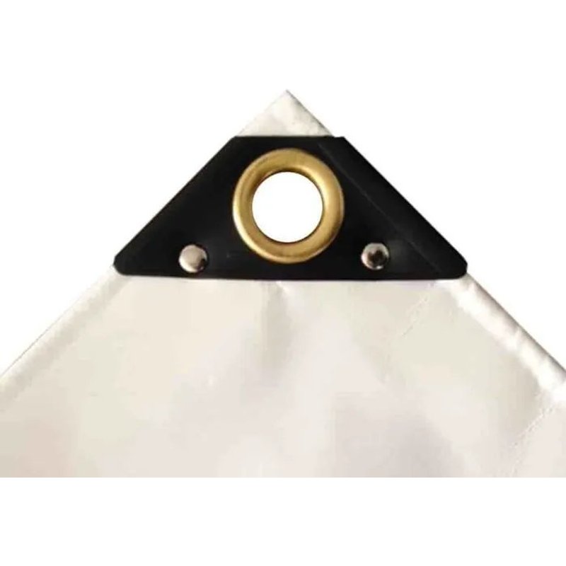 Bâche de protection, bâche PVC 650 g/m², 3 x 4m (12m²), bâche étanche, blanche