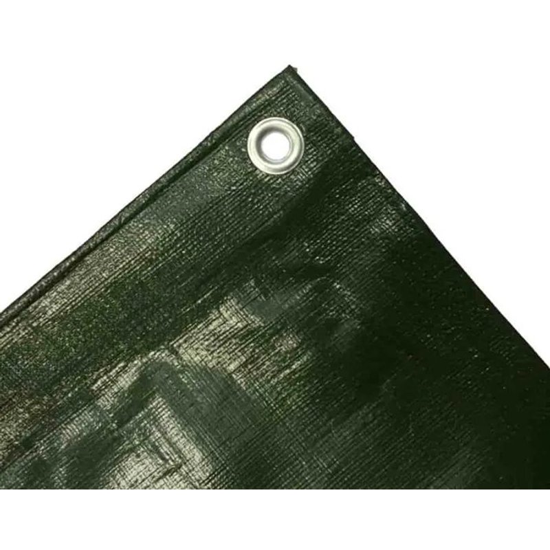Bâche, bâche étanche 280 g/m², 6 x 12m (72m²), verte et résistante