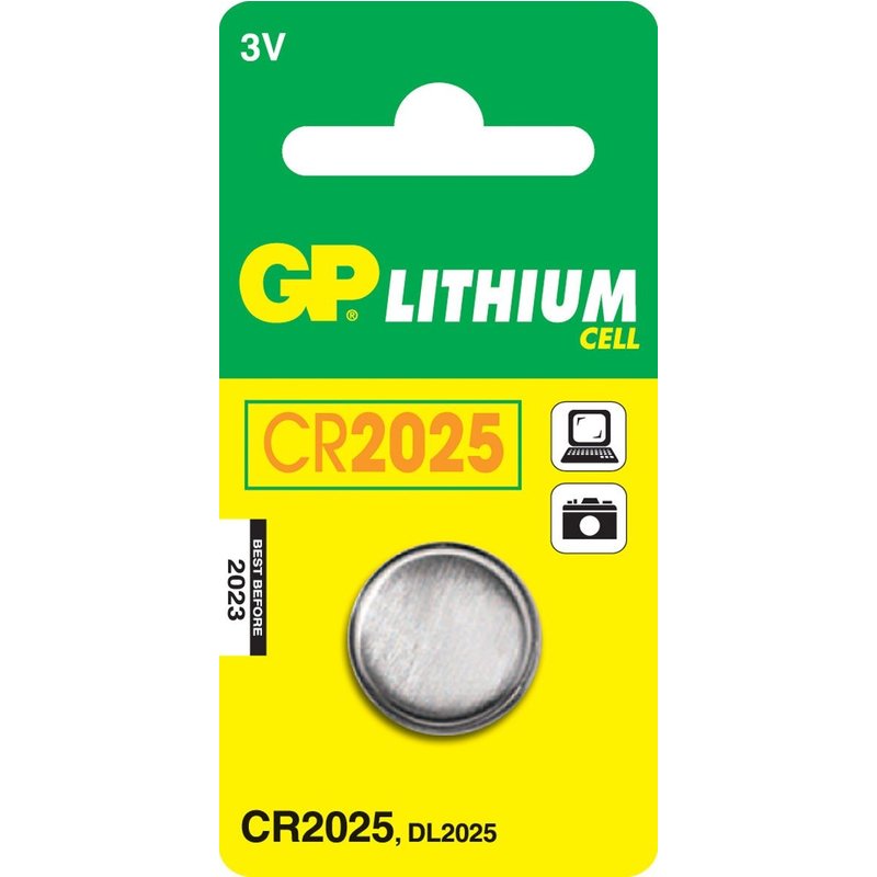 GP Batteries Lithium Cell CR2025 Batterie à usage unique