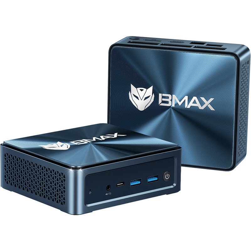 Mini PC BMAX B10 Pro, Intel i7-13620H 10 c?urs jusqu'à 4,9 GHz, 24 Go de RAM LPDDR5, SSD de 1 To, triple sortie vidéo (DP + HDMI + Type-C), Wi-Fi 6, Bluetooth 5.2