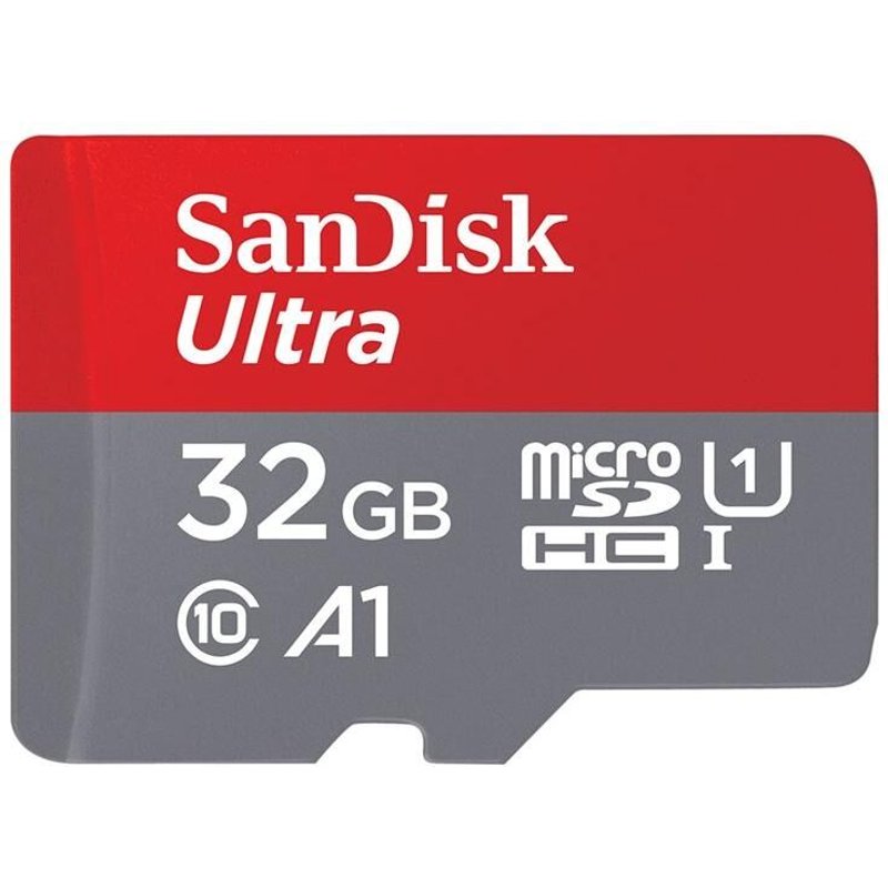 SanDisk Ultra - Carte mémoire flash (adaptateur microSDHC - SD inclus(e)) - 32 Go - A1 / UHS Class 1 / Class10 - microSDHC UHS-I