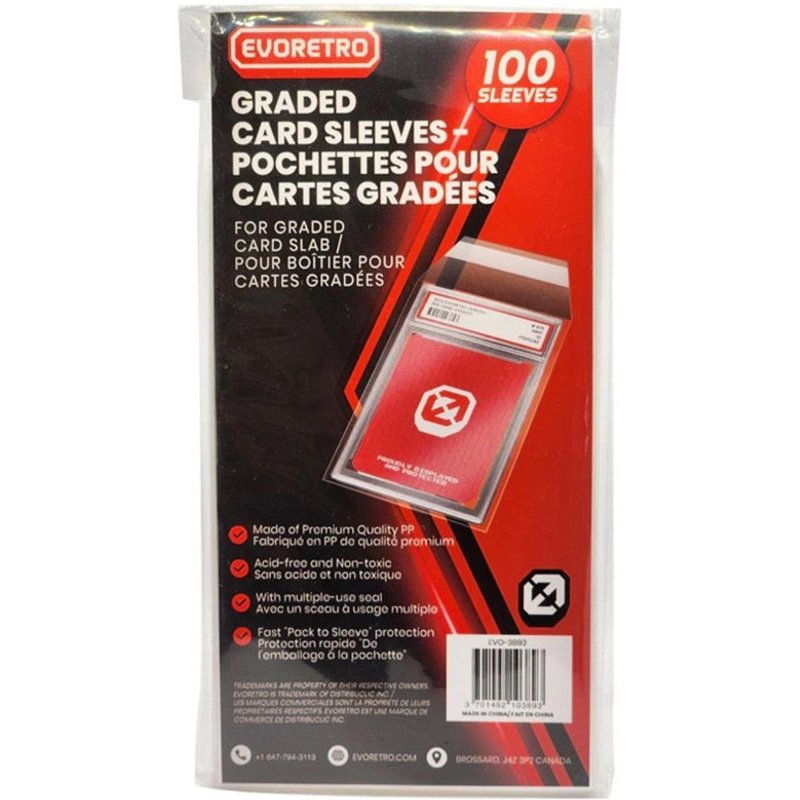 Pack De 100 Sleeves Evoretro ¿ Cartes Gradées Psa (Evoretro)