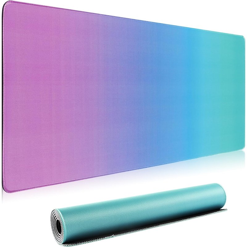 Grand Tapis De Souris De Jeu Dégradé, Tapis De Souris De Jeu Xxl Étendu Avec Bords Cousus, Grand Tapis De Clavier Pour La Maison, Le Bureau, Le Travail De Jeu (90 X 40 Cm)