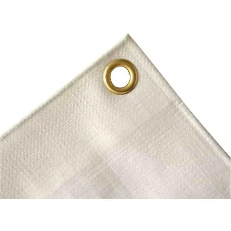Bâche de protection, 280 g/m², étanche, résistante, blanche 8x14 (112m²)