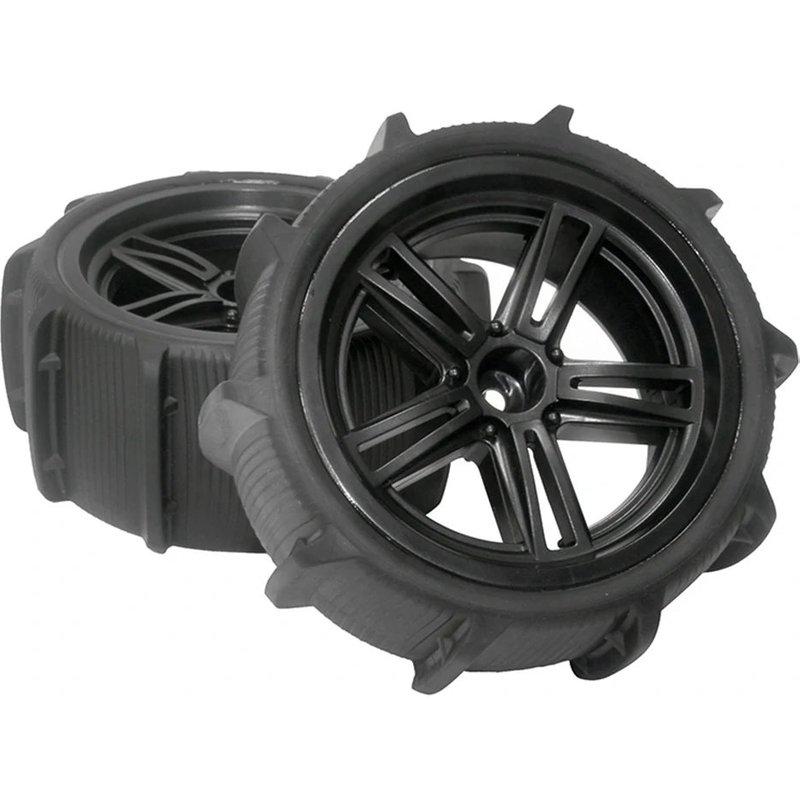 4pcs Sandy Beach Pneus Roues 12mm Hex Pour 1/10 1/12 Wltoys 144001 144010 124017 9125 X03 F22a Rc Voiture Véhicules Modèle Pièces-Générique