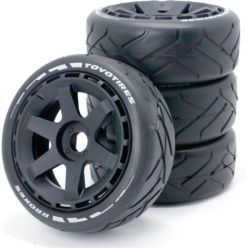 4pcs 1/8 Rally Drift On-Road Pneus Roues 17mm Hex Pour Arrma Infraction Limitless Felony F1 Zd Rc Voiture Véhicules Modèle Pièces-Générique