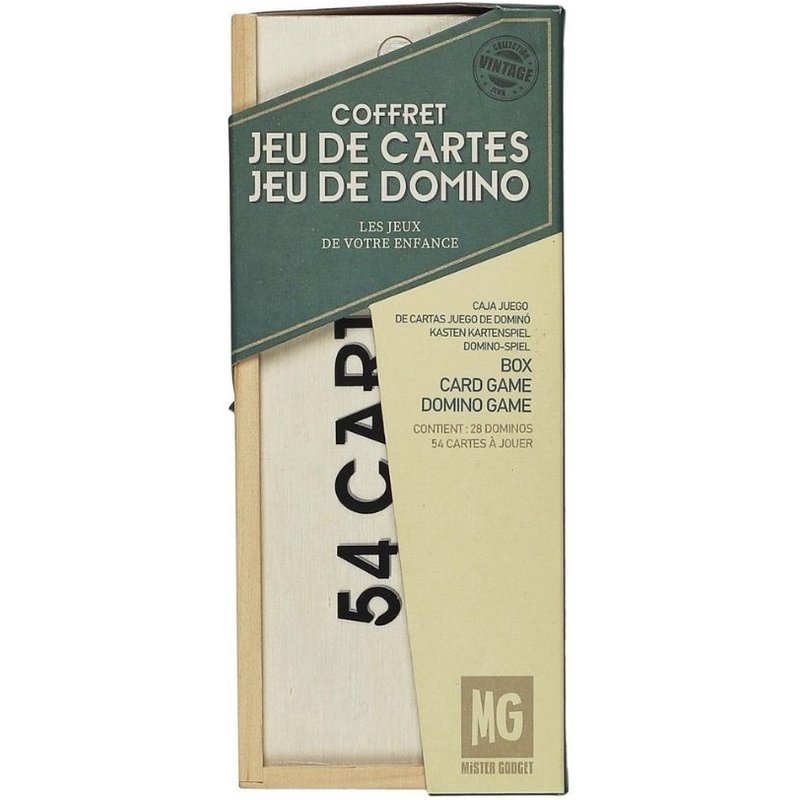 Jeu De 54 Cartes Kraft Et 28 Dominos