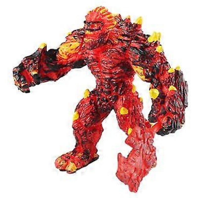 Figurine Articul¿¿E Troll Magma, Mod¿¿Le Mythologique Peint ¿¿ La Main Avec Bras Rotatifs Et Armes Amovibles, Jouet De Collection Bleu Pour Enfants De 3 Ans Et Plus