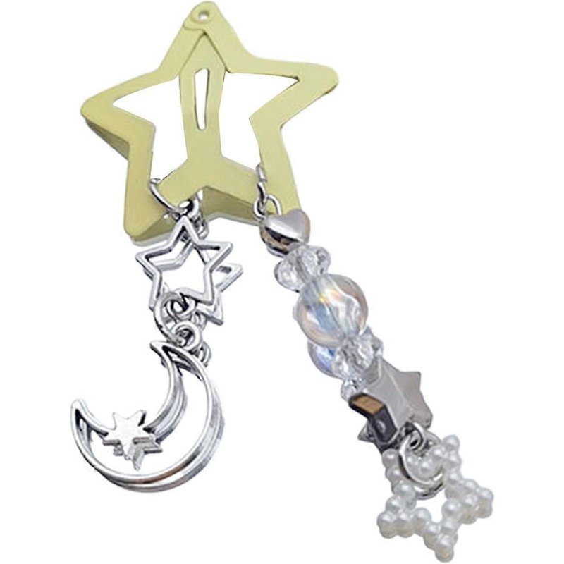 Pince ¿¿ Cheveux En Forme D'¿¿Toile ¿¿ Cinq Branches, Mignonne, Tendance Et D¿¿Licate, En M¿¿Tal, Simple Et ¿¿L¿¿Gante, Pour Enfants Et Filles, Jaune.