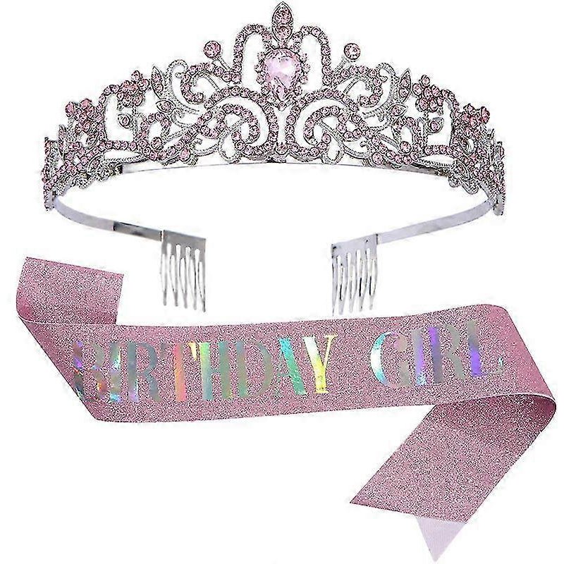 Diad¿¿Mes En Cristal Pour Filles, ¿¿L¿¿Gants Accessoires D'anniversaire En Argent Et Cristal Transparent Pour Les F¿ºtes Et Les C¿¿L¿¿Brations