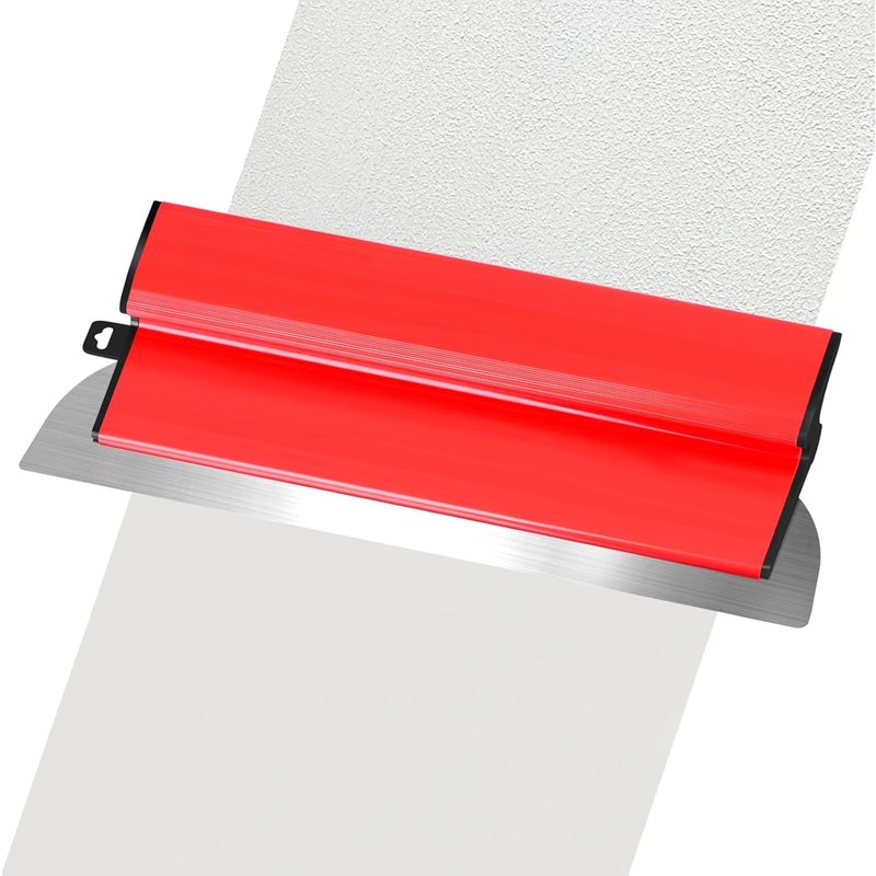 JEXNOVASHOP-Lisseuse Enduit Lame a Lisser 40cm Spatule Enduit Lissage Couteau a Enduit 400mm Lame a Enduire Inox Outil Lissage Parfait pour Mur Plafond Lame d'écrémage Outillage pour Cloison Sèche Mu