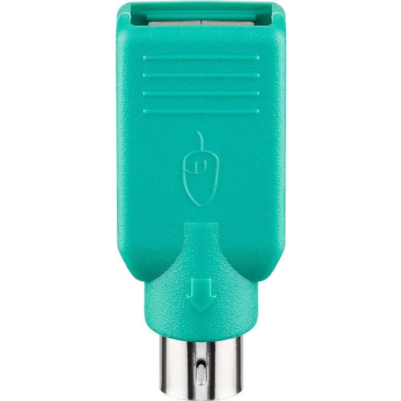 Goobay 68919 changeur de genre de câble USB Type-A PS/2 Vert