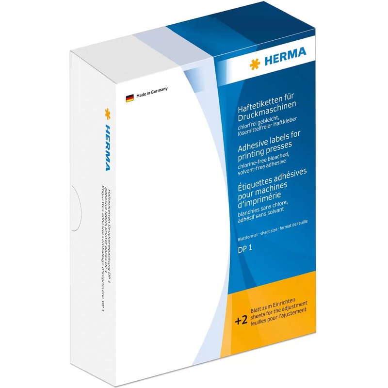 HERMA Étiquettes d'imprimerie DP1 Ø 32 mm rondes, blanches, papier mat, 5000 pcs