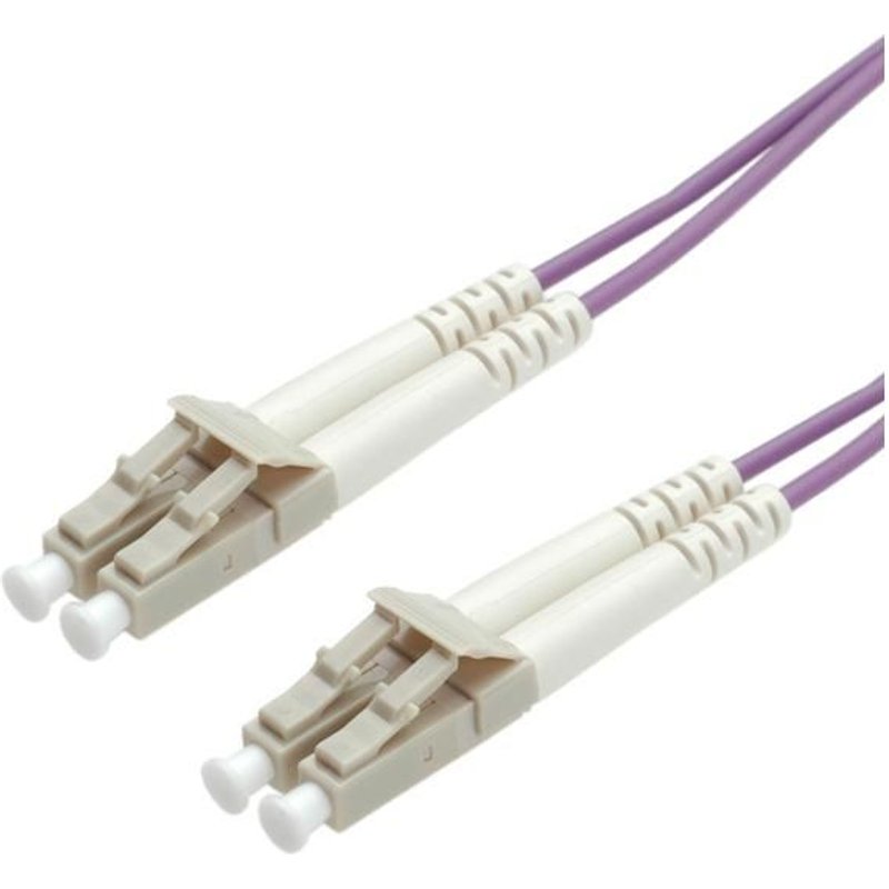 Roline - Cordon de raccordement - LC multi-mode (M) pour LC multi-mode (M) - 3 m - 3 m - fibre optique - duplex - 50 / 125 microns - OM4 - violet