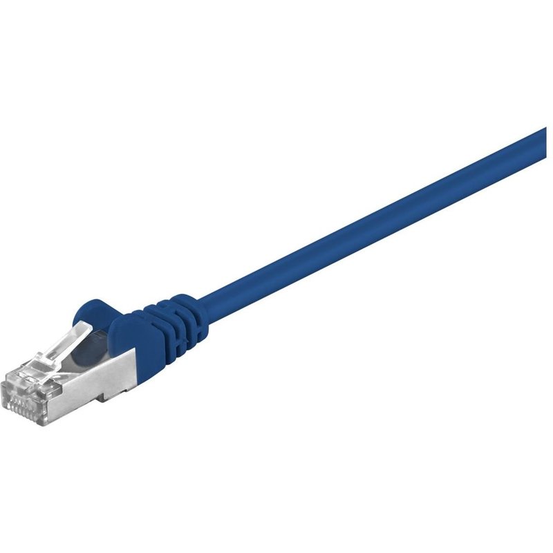 Goobay 68053 câble de réseau Bleu 0,5 m Cat5e SF/UTP (S-FTP)