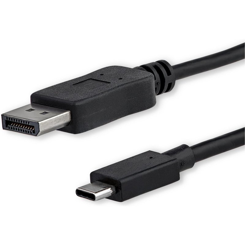 StarTech.com Câble adaptateur USB Type-C vers DisplayPort de 1,8 m - 4K - Câble DisplayPort - USB-C (M) pour DisplayPort (M) - Displayport 1.2/Thunderbolt 3 - 1.8 m - support pour 4K60Hz (3840 x...