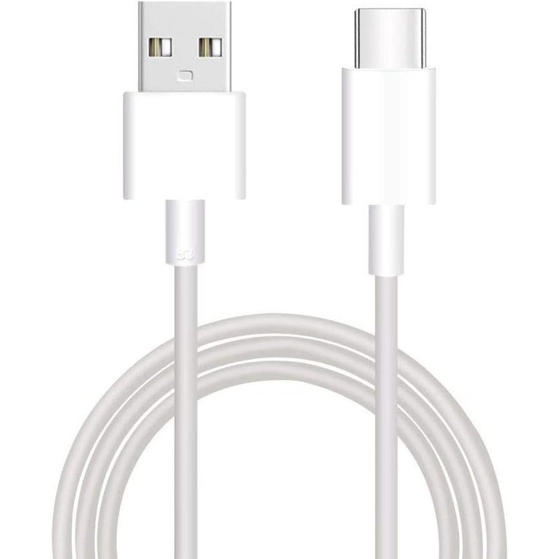 JGD-Câble USB-C 1m - Charge Rapide et Transfert de Données, Longueur 1m, Blanc