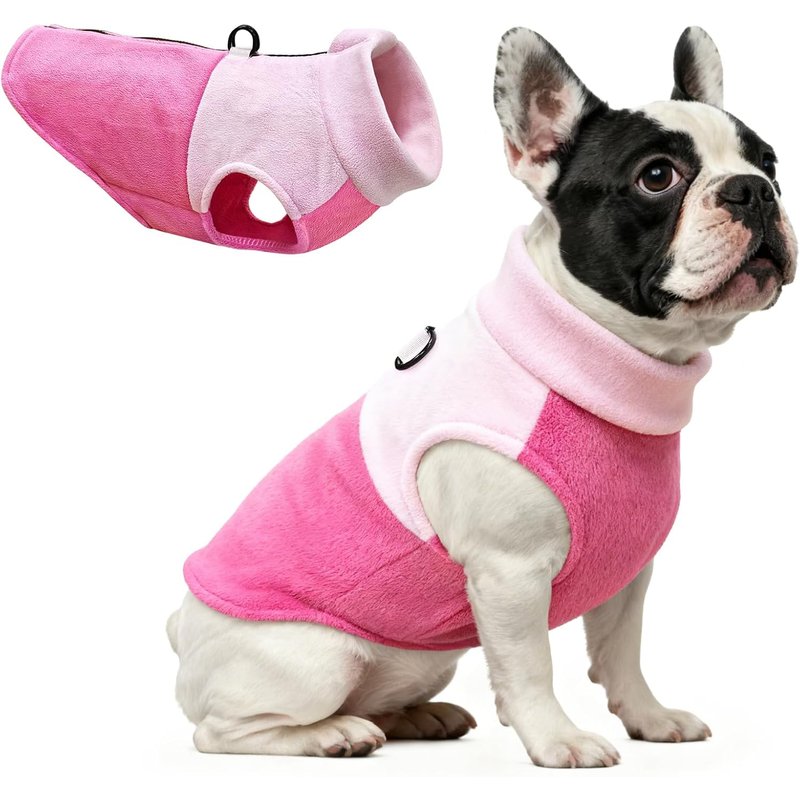 Dog Warm Coats Dogs Jackets Winter Pet Hoodies Sweatshirts Pullover Jumpsuit Dog Snow Outfits Vest For Small Medium And Large Dogs (Pink,Xl)