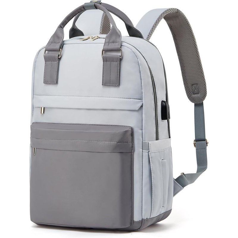 Sac à dos élégant pour femme-Grand sac à dos d'école-Sac à dos de voyage-Sac d'école-Sac de voyage-Sac d'école-Sac à dos pour ordinateur portable de 15,6 pouces