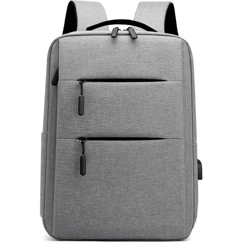 Sac à dos pour ordinateur portable pour ordinateur portable,sac pour ordinateur portable,étui pour ordinateur portable,15"",deux poches avant avec fixation USB Z1,gris