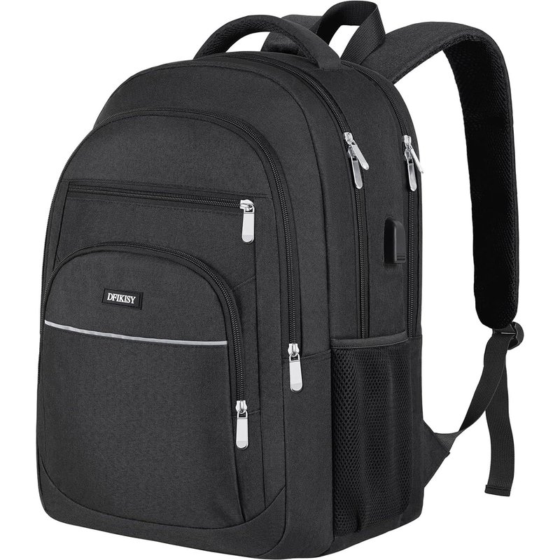 Sac à Dos Voyage Antivol Sac à Dos Ordinateur Portable 17.3 Pouces Sac a Dos PC Imperméable Homme Femme avec Chargement USB Loisirs Collège