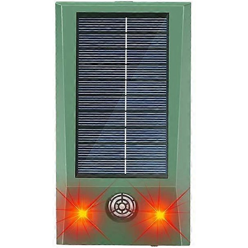 Répulsif à ultrasons pour rats, répulsif à oiseaux explosif à flash rouge et blanc pour l'extérieur, répulsif pour chiens, répulsif pour animaux à énergie solaire