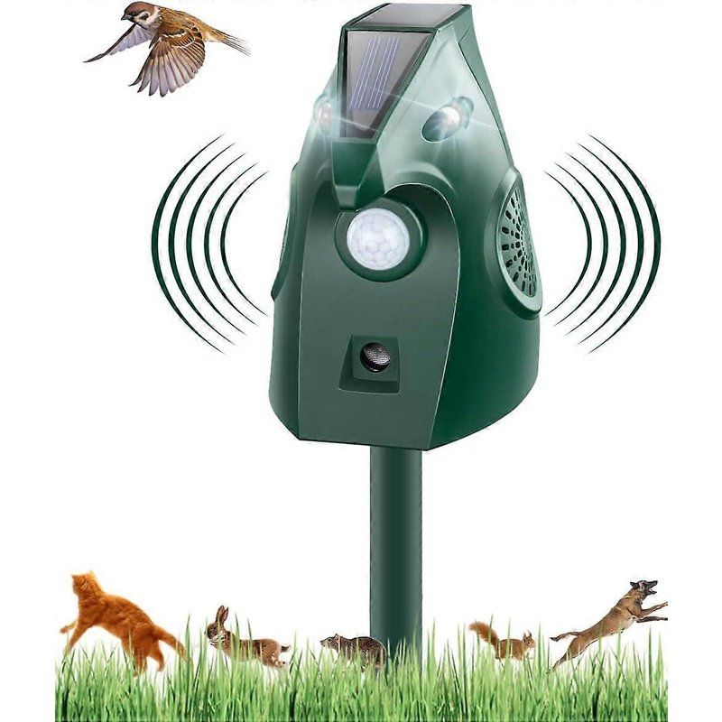 Répulsif pour chats, répulsif solaire à ultrasons, répulsif USB pour animaux domestiques (chats, chiens, oiseaux, animaux), étanche IP45