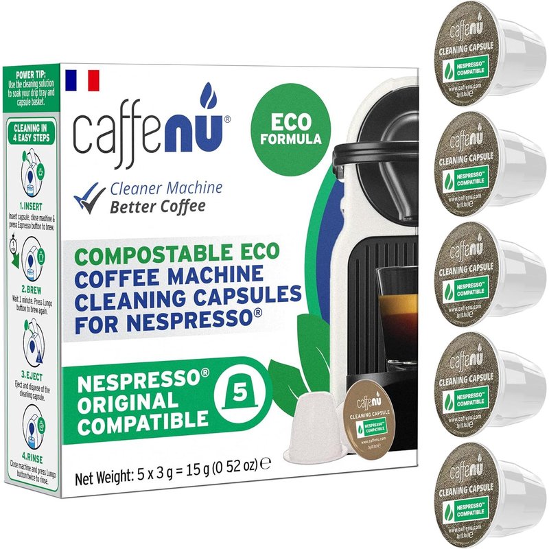 JGD- Capsules De Nettoyage Nespresso Eco Pour un café savoureux Capsules de nettoyage de café À combiner avec le kit détartrant Nespresso Complétez votre kit de Barista