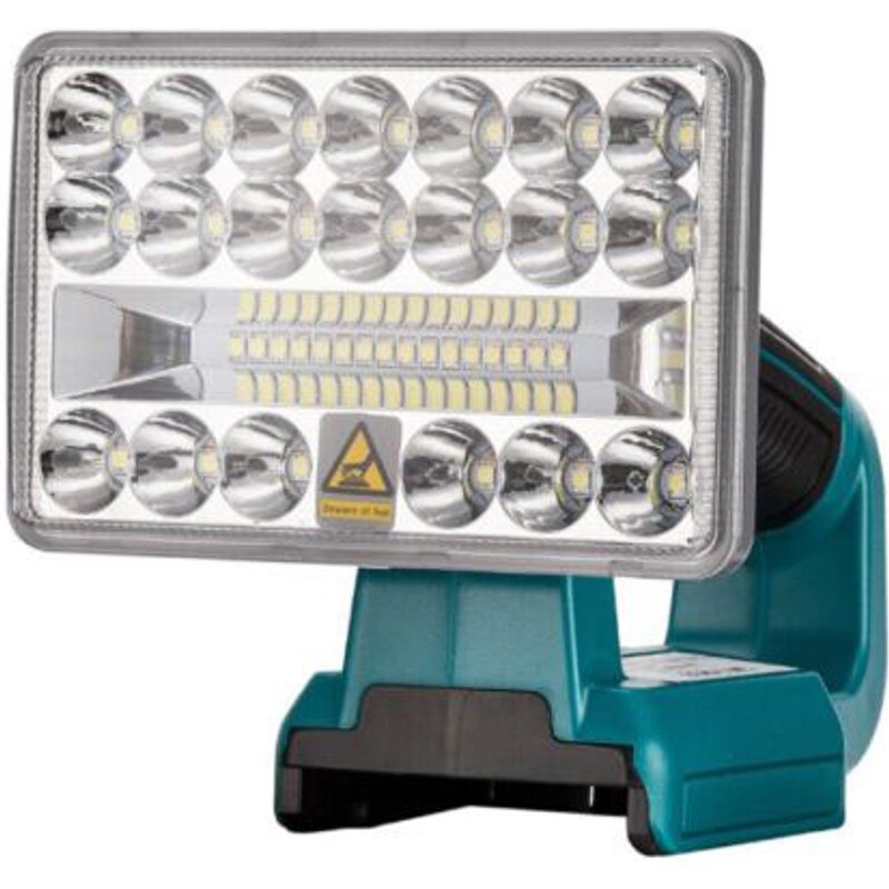 Lampe torche LED pour batterie Makita 18 V Li-ion avec projecteur d'urgence USB, B-5 pouces