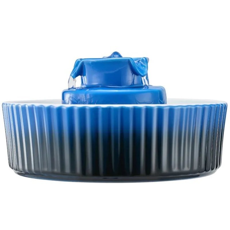 Fontaine À Eau Pour Chat En Céramique-Duoku-2,1 L-Distributeur D'eau En Porcelaine Avec Pompe Silencieuse-Accès À 360°