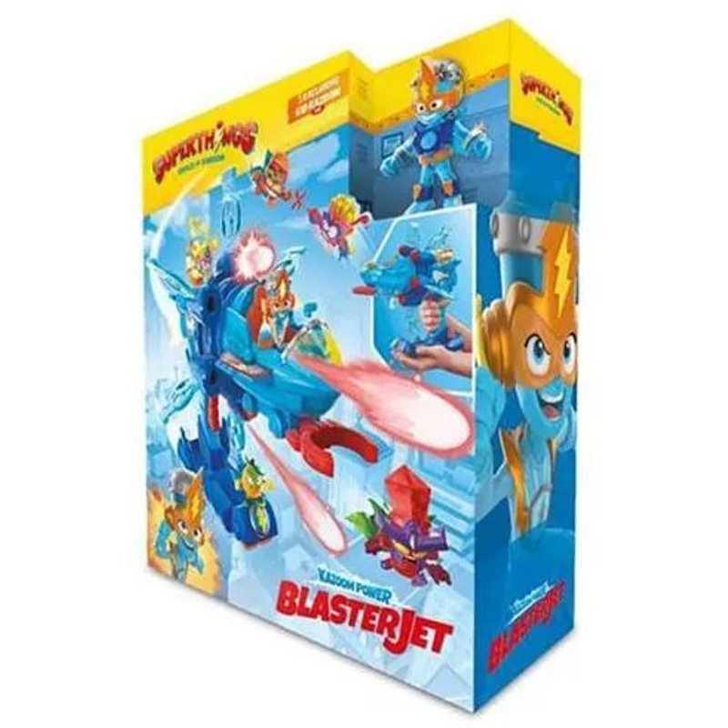 Véhicule Multi-Action Kazoom Power - Superthings Rivals Of Kaboom - Blaster Jet - Kid Kazoom Exclusif - 6 Projectiles
