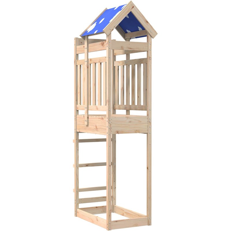 Vidaxl Tour De Jeu Marron 52,5 X 85 X 239 Cm Pin Massif