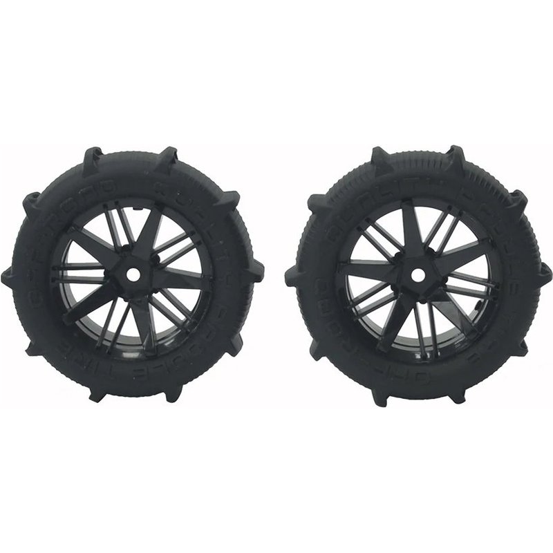 4 Pièces 1/14 1/16 Rc Voiture Pneus Pour Wltoys 144001 124018 124019 104001 Hbx 16889 Sg1601 Sg1602 Xlf 16 Véhicule Rc Chenille Hors Route Pièces-Générique