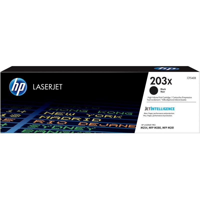 HP 203X cartouche de toner LaserJet noir grande capacité authentique