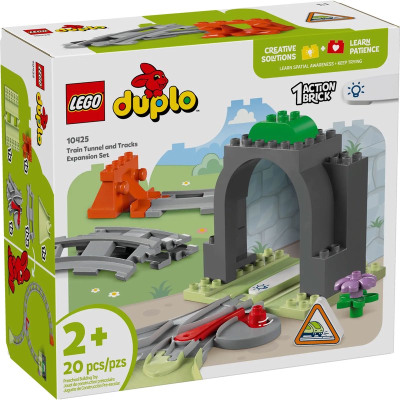 LEGO DUPLO - Set d'extension : Les rails et le tunnel du train - 10425
