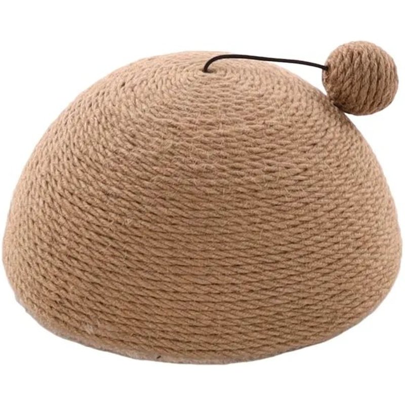 Jouet À Griffer Pour Chat 14 X 26 Cm Coupole En Jute Avec Balle Sonore