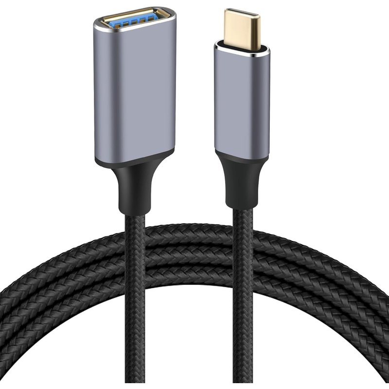 TRAHOO-Câble USB C 2M, Adaptateur USB c Mâle vers usb 3.0 Femelle, Adaptateur usb type c vers Usb 3.0 OTG, pour iPhone 16/15/15 Pro Max, Samsung Galaxy S24 S23, Note 20, Huawei P40 P30, Google Pixel