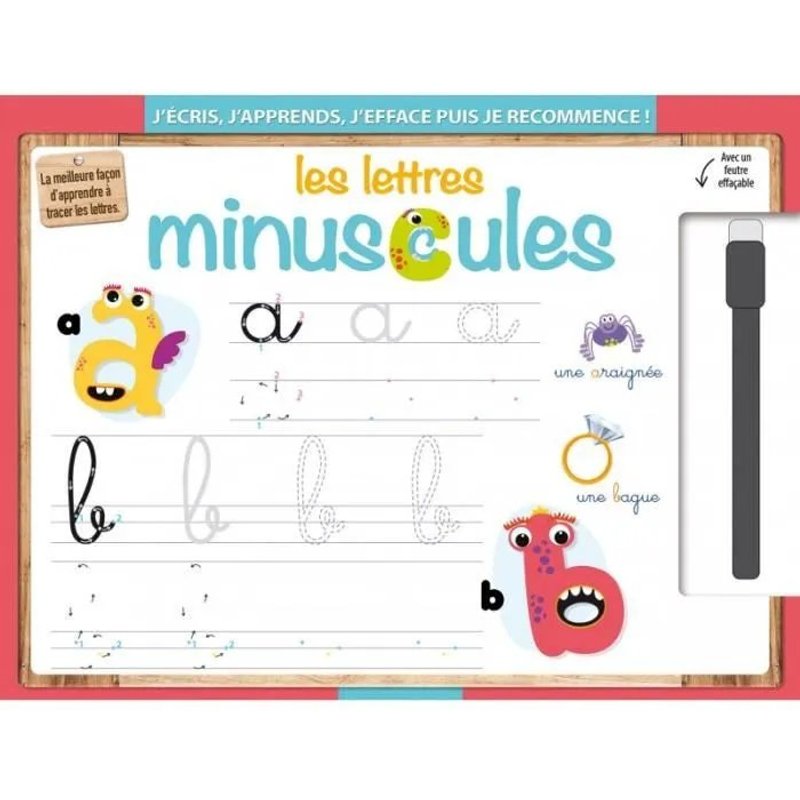 Les Lettres Minuscules (Avec Un Feutre Effaçable)