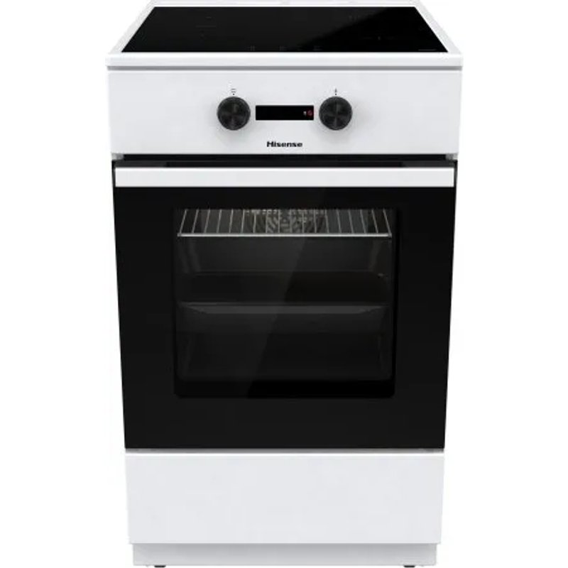 Hisense HEIT5A40WG four et cuisinière A Electrique Plaque avec zone à induction Noir et Blanc