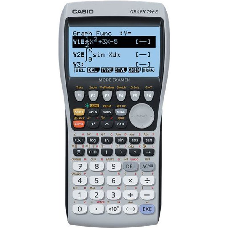 Casio GRAPH 75+ E - Calculatrice graphique - USB, série - pile