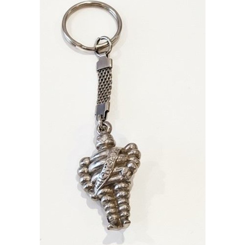 Porte-Clés Bibendum Bonhomme Michelin Vintage Rare En Métal