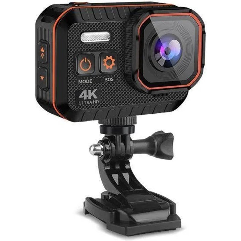 Caméra d'action - Tourtecs 4K - Résolution 4K - Étanche jusqu'à 10m - Stabilisation d'image