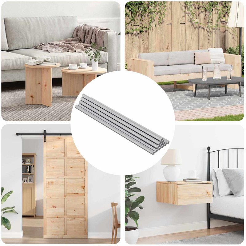 vidaXL Tige filetée 600 pcs Argenté Acier