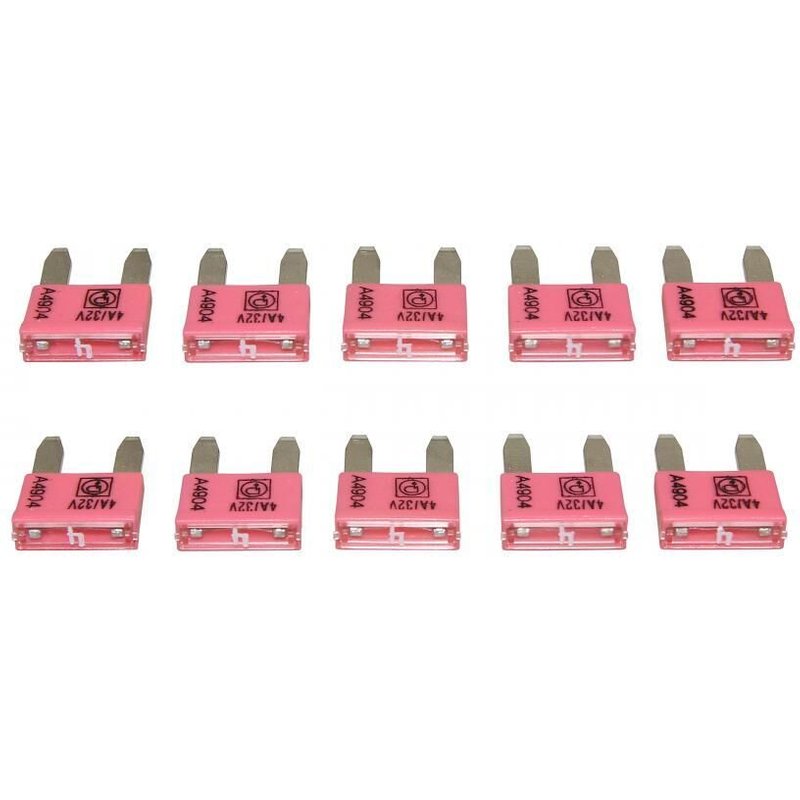 Fusible plat enfichable miniature 4A x10