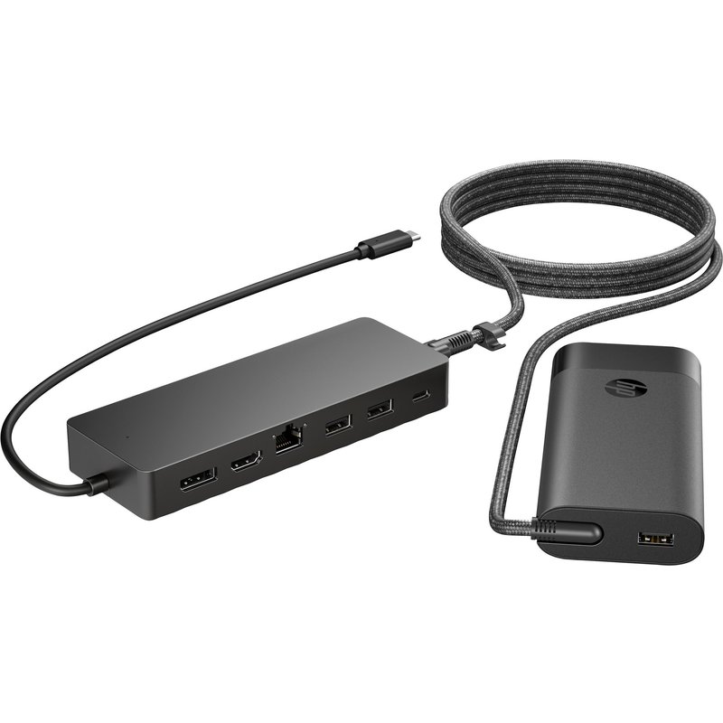 HP Ensemble combiné concentrateur USB-C et chargeur pour PC portable Universal