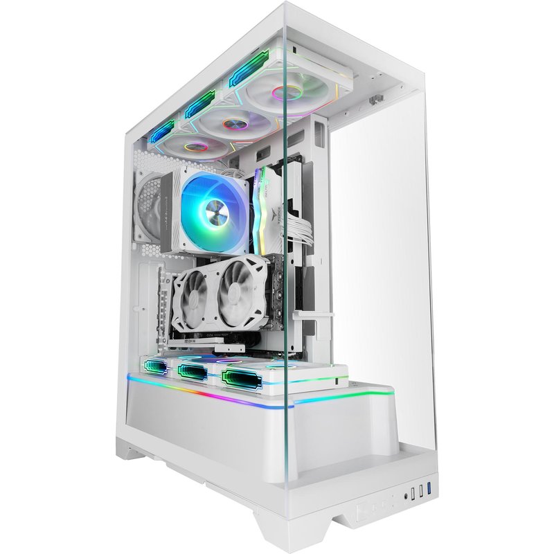 Mars Gaming MCPRISMAW unité centrale Midi Tower Blanc