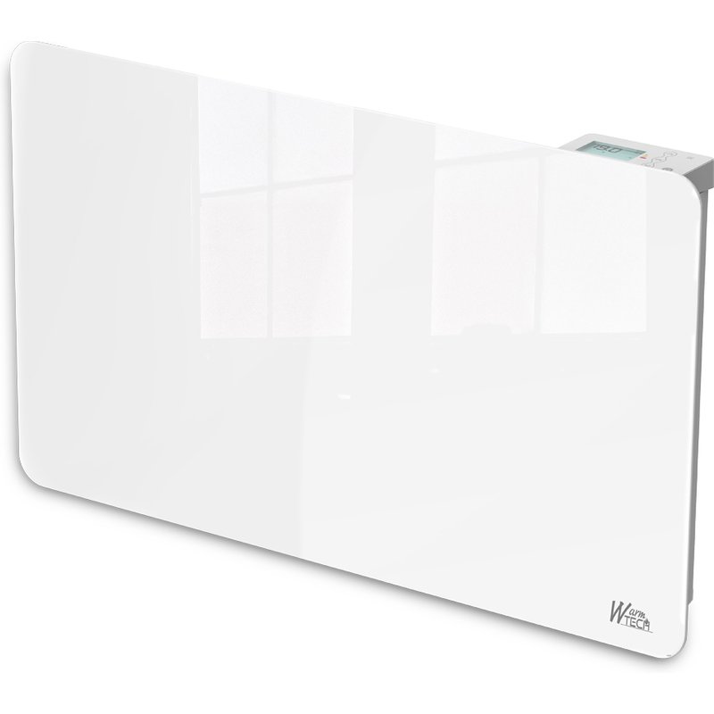 Radiateur inertie céramique avec façade en verre 1500 W - IP24 - NF - Fil pilote 6 ordres