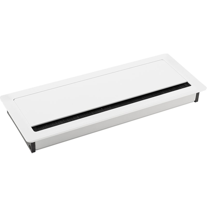 Passe-câble ALU 240x100x29mm blanc