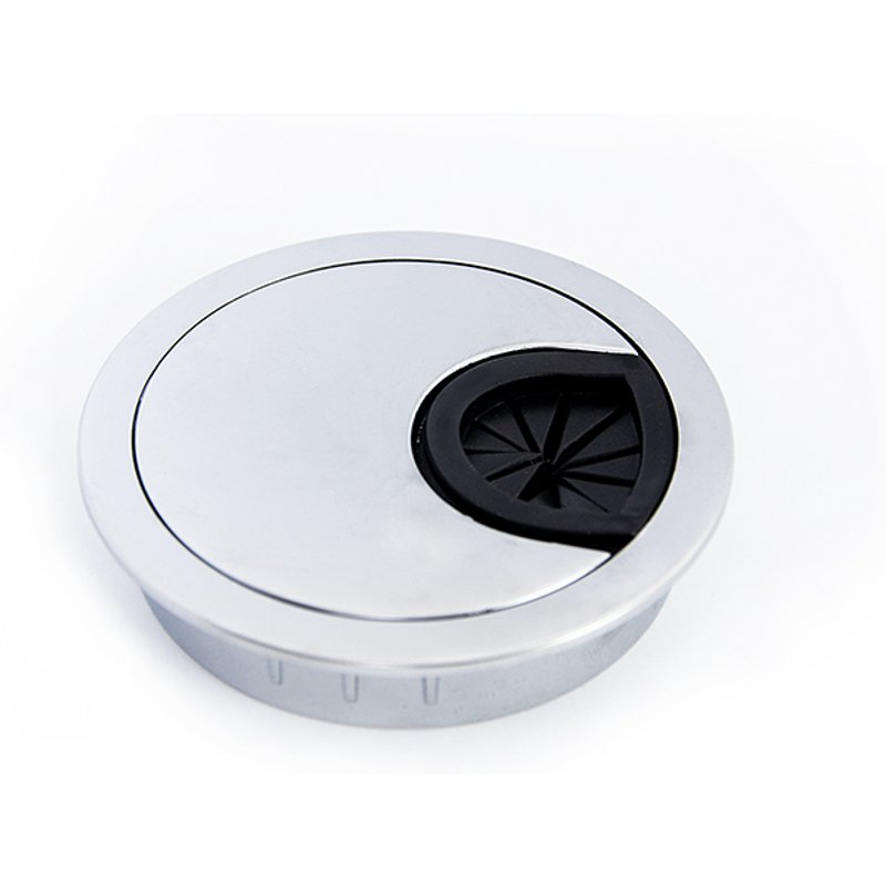 Passe-câble métal 60 mm alu