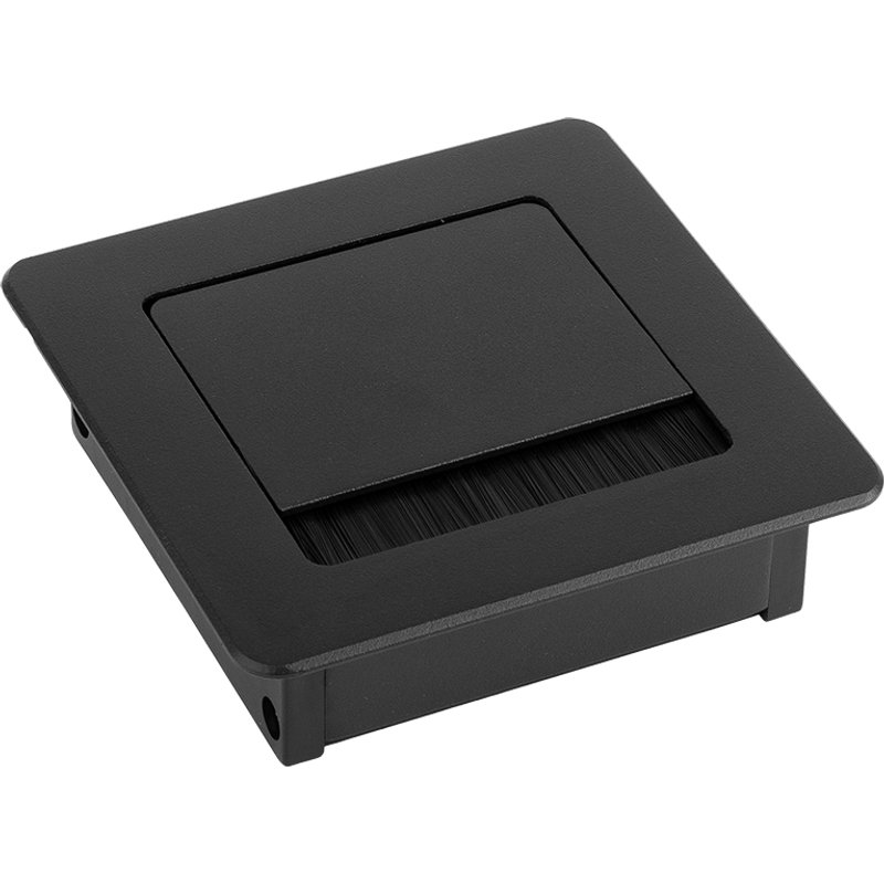 Passe-câble ALU 100x100x29mm noir